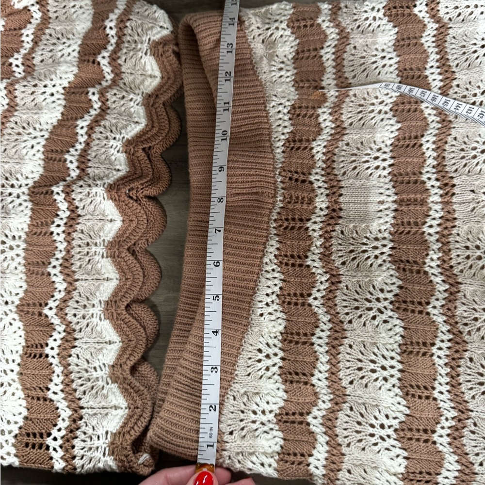 Hippie Rose Brown and Cream Knit Top - Picture 8 of 10